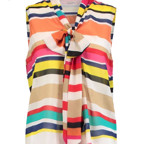 Alice & Olivia SILK BLOUSE - Picture 2 of 5